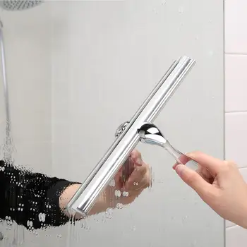 

Stainless Steel Glass Cleaning Cleaner Wiper with Sucker Hook Wall Window Brush Cleaner Home Wiper Washing Cleaning Tools