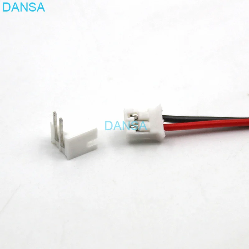 50 комплектов 2 контактный разъем Mini Micro PH2.0 JST с шагом 0 мм и боковым входом 1007 26AWG от