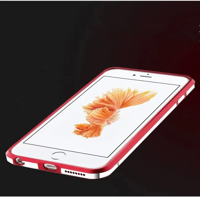 

Luxury capa fundas Metal Frame Protective Shell Aluminum bumper for iPhone 6 6s Plus 4.7" & 5.5