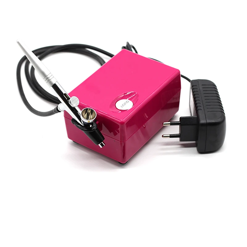 

Dual Action Airbrush Spray Gun With Air Compressor Kit Art Painting Tattoo Manicure Craft Cake Spray Model Air Brush Nail Tool