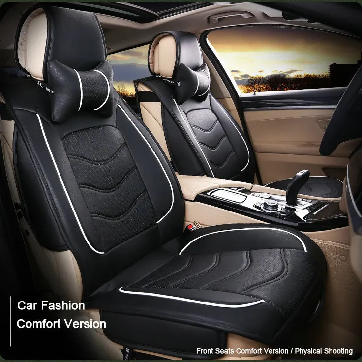 SuperPower Luxury Leather All Seasons General Car Seat Covers