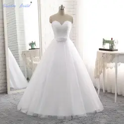 Сапфир люкс Vestido De Noiva Винтаж 2018 Новое поступление Мода бисером сверху свадебное платье Потрясающие Свадебные платья Лидер продаж