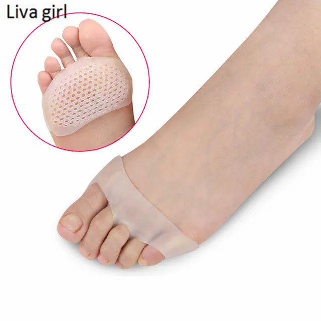 Special Price 5Pair Silicone Soft Pads High Heel Shoes Slip Resistant Protect Pain Relief Foot Care Forefoot Half Yard Invisible Gel Insoles