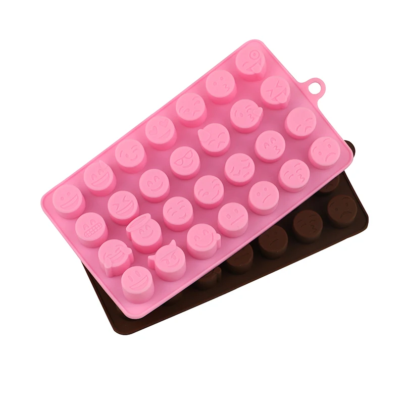 

ULKNN FDA Silicone Cake Moulds Expression Mold Cake Chocolate Candy Forms Baking Cake Tools Kitchen Accessories Pink Brown