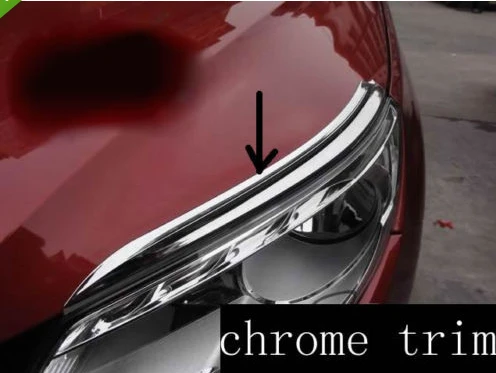 

Chrome Head light Eyelid trim FOR Vw Tiguan 2009- 2011