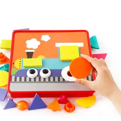 1 Набор разных цветов 3D Пазлы игрушки Детские композитные Картины Мозаика гриб набор для ногтей обучающий художник дети родитель-ребенок