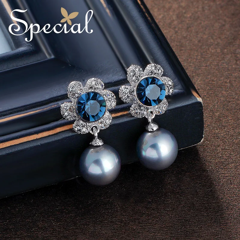

Special Fashion Luxury Waterdop Earrings Vintage Ear Pins Clips AAA Zirconia Ear Piercing Crystal Jewelry Gifts for Women S2787E