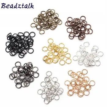 

200 pcs/bag, Metal Jump Rings Split Round Ring Findings Connector 4 mm 6 mm 8 mm 10 mm 12 mm DIY Jewlery Making Supplies