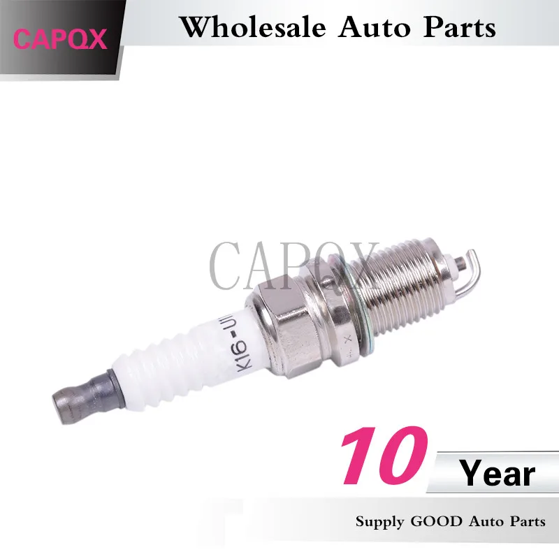 CAPQX 10 шт. свечи зажигания 90919-01164 K16R-U11 для YARIS/ECHO VIOS CELICA COROLLA AVENSIS RAV4 CROWN PRADO TACOMA 4RUNNER