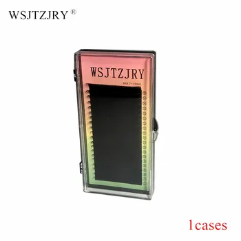 

WSJTZJRY 20filas/case, 8~15mm de la mezcla en una bandeja, sintetico de alta calidad de vison,extension individual de la pestans