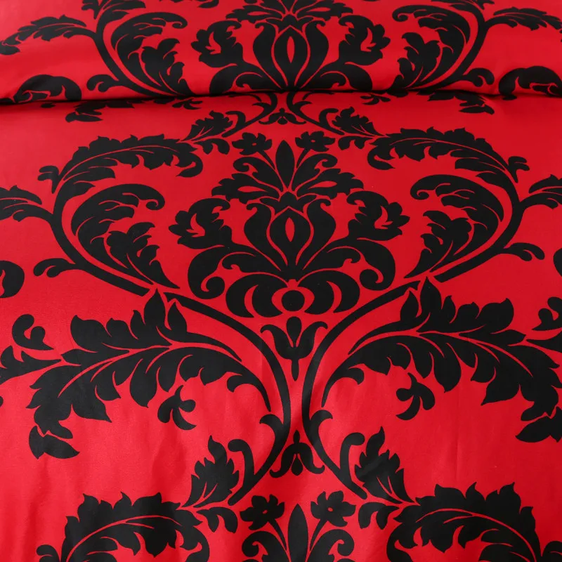 Красный/черный/белый постельные принадлежности Европейский стиль King size пододеяльник Edredon постельное белье Китай Комплект постельного белья