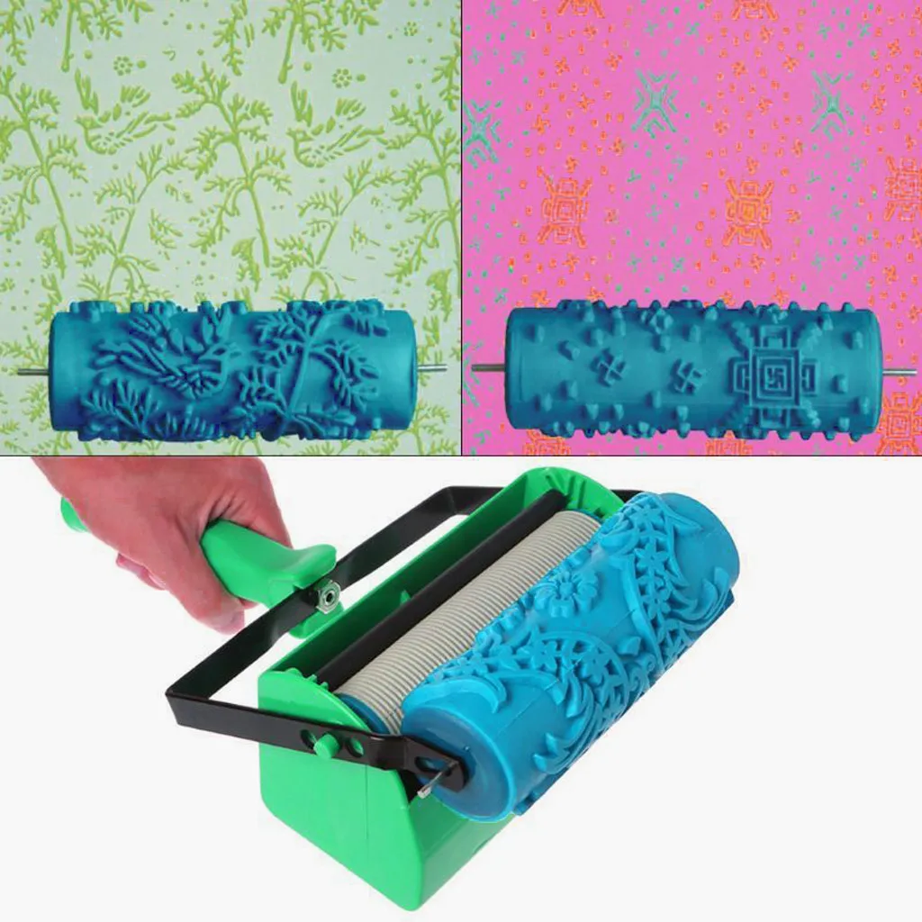Двойной цвет стены украшения краски ing машина для 7 дюймов Ролик кисти зеленый инструмент