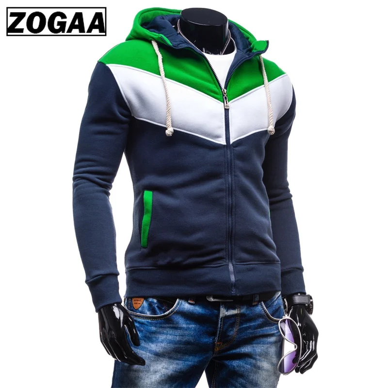 ZOGAA Men Hooded Sweatshirt Fashion Color Block Casual Hoodies Zipper Hooded Jackets Men Slim Sportswear Harajuku Outwear ZOGAA Men Hooded Sweatshirt Fashion Color Block Casual Hoodies Zipper Hooded Jackets Men Slim Sportswear Harajuku Outwear