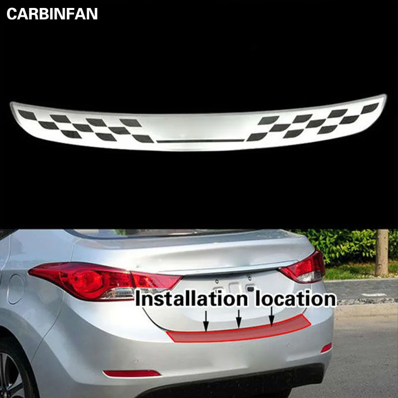 

Stainless steel Rear bumper Protector Sill Cover Trim For 2012 2013 2014 Hyundai Elantra / avante (MD)