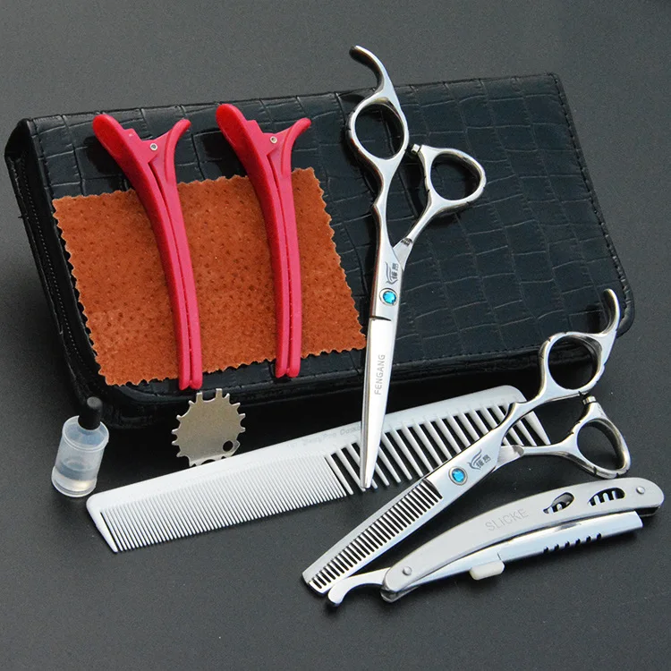 

Professional hairdressing scissors High quality cutting thinning scissor shears hairdresser barber razor FAST Shipping