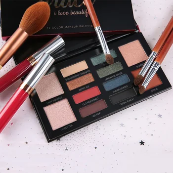 

12 Color Eyeshadow Makeup Palette Glitter Shimmer Matte Pallete Eyes Make Up Nude Long-lasting Shadow Palette R1