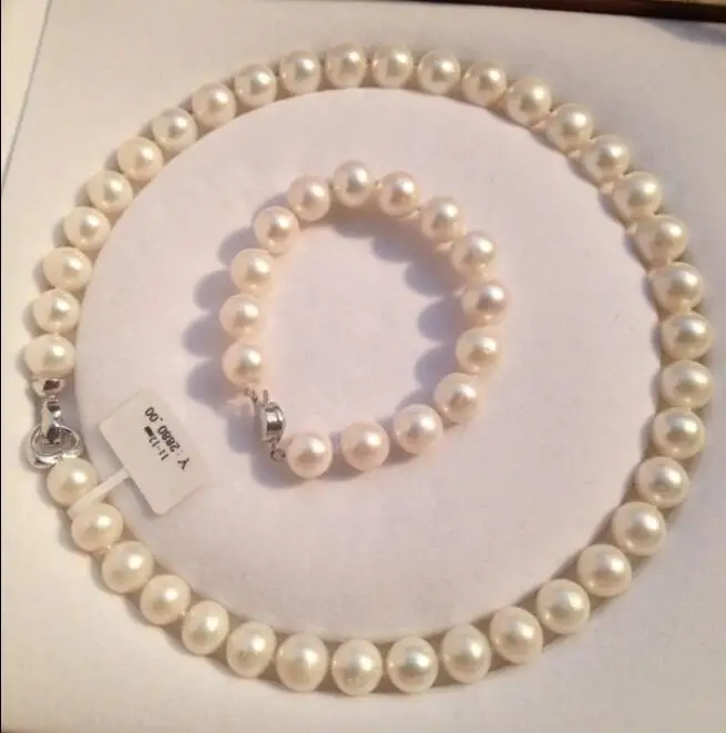 

Free Shipping >>>>> 18 INCH 11-12MM WHITE SOUTH SEA PEARL BEAUTY STRAND NECKLACE +8 INCH BRACELETS