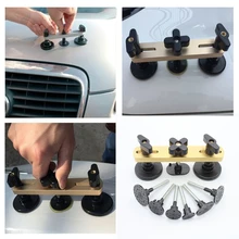 Автомобильный PDR инструмент для ремонта вмятин, набор для удаления вмятин, набор инструментов для безболезненного ремонта(золото) с 7x вкладками для Audi VW Benz