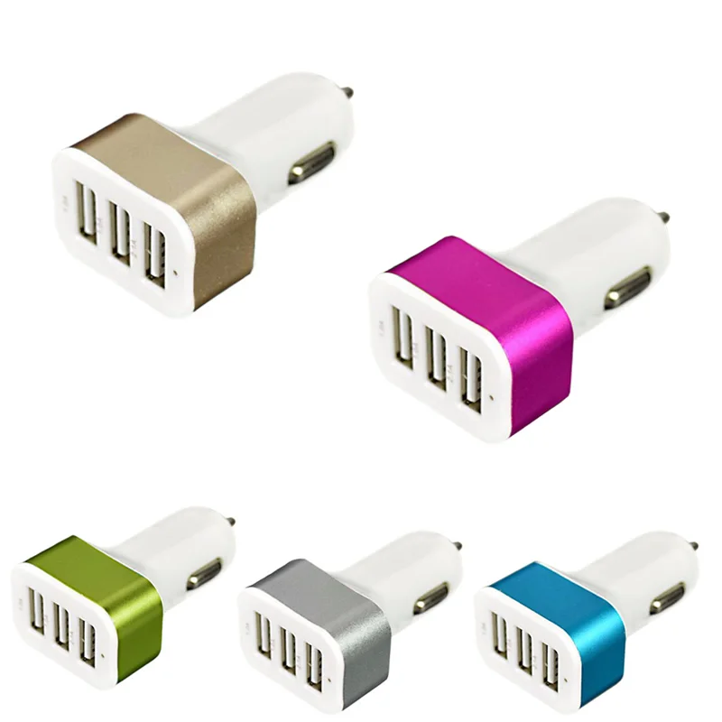 Universal Triple USB Car Charger 3 Port Charging Adapter Socket 2 1A 2 1A 1 0A