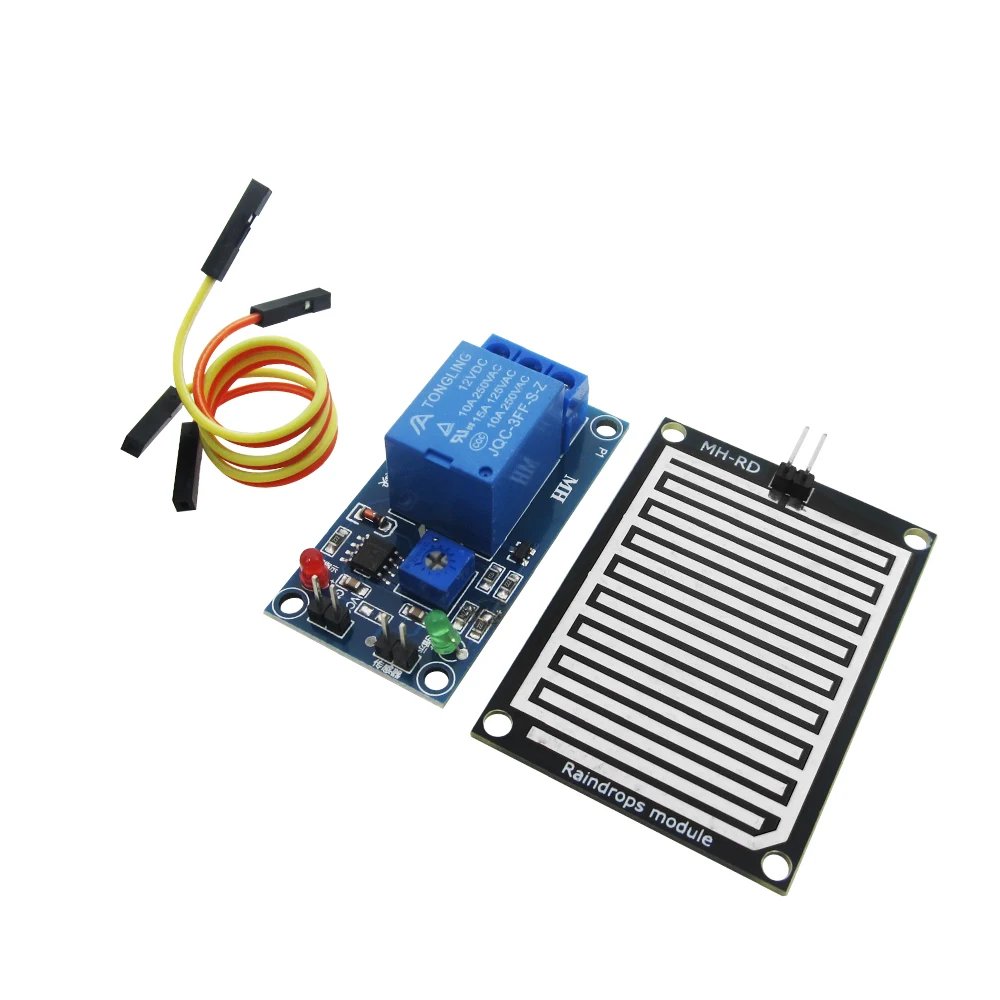 1pcs DC 12V Rain water sensor module + Relay Control Modulein Sensors