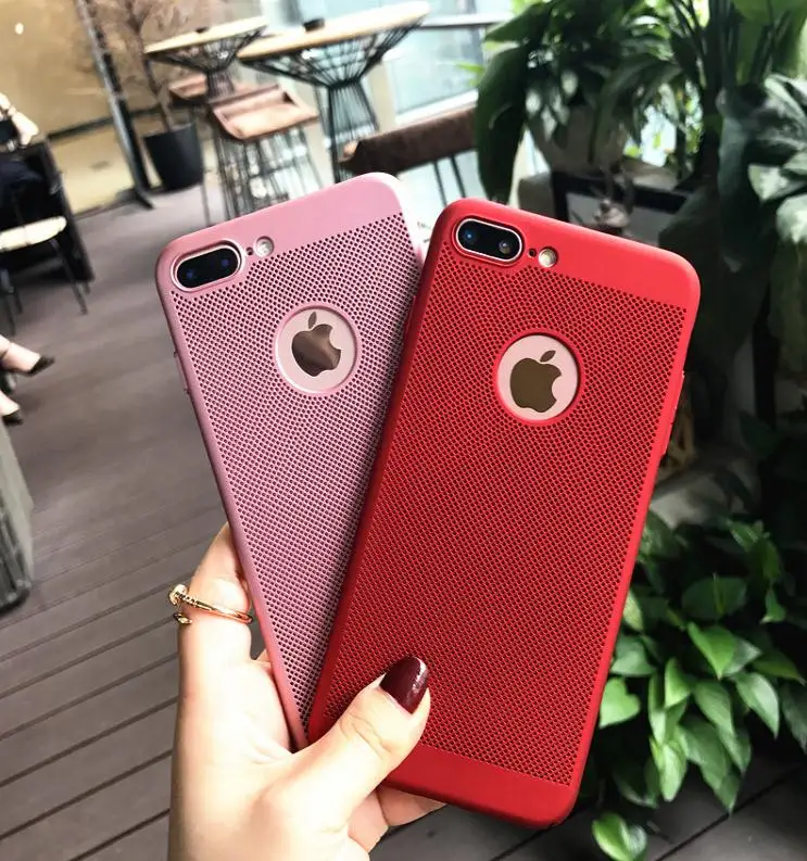 

Cooling Function Heat Dissipation Mesh Ultra Slim PC Phone Case For IPhone 7 PLUS