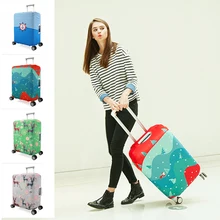 Cartoon Printed Stretch Suitcase Covers for 20-30 inch Rolling Luggage Protective Travel Bag Suitcase Dust Cover