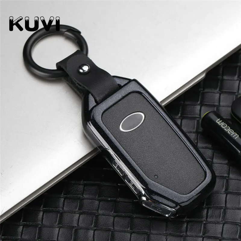 

Zinc alloy Car Key Cover Shell Holder For KIA Sportage 2018 Smart Remout Key Case Accessories car styling