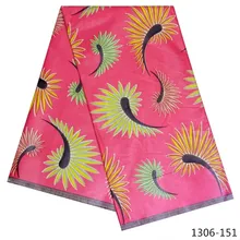 6 Yards 100% Cotton Java Fabrics Nigeria African Fabric Wax Print Newest Fabric For Dress Patchwork For Evening Dress 1306-11