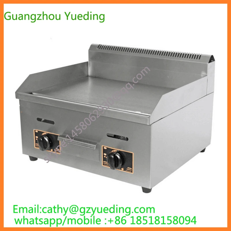 

free shipping high quality 2 burner gas cooking hot plate and griddle price Gas counter top griddle