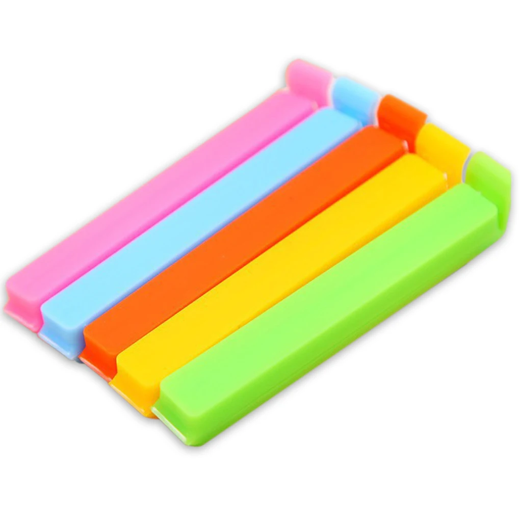 5Pcs/set Bag Clips Househoud Snack Fresh Food Storage Bag Sealer Kitchen Tool accessories Mini Vacuum Sealer Clamp Food Clip
