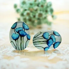 Овальный Круглый 8 мм-40 мм/18x25 мм/13x18 мм/10x14 мм стеклянный кабошон для браслета, ожерелья, сережек, колец, DIY ювелирных изделий, ручная поставка