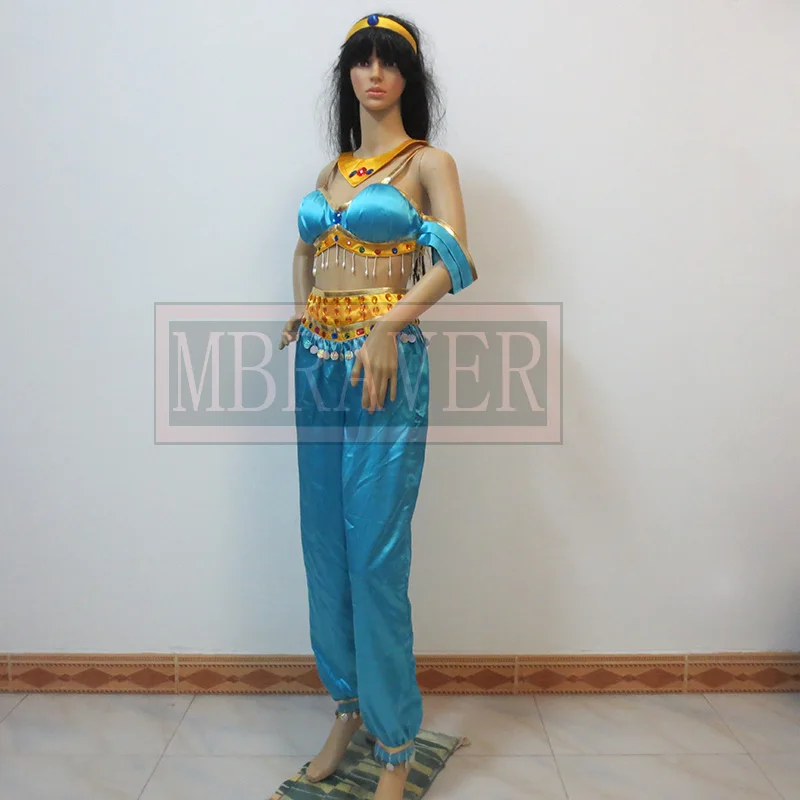 Halloween sexy costume for font b women b font Aladdin and the Magic Lamp Princess Jasmine