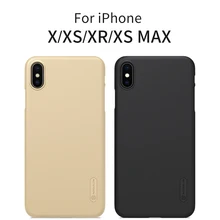 Для iPhone X/XS/XR/XS Max/8/8 Plus чехол Крышка 4,7/5,5/5,8/6,1/6,5 чехол NILLKIN Матовый Жесткий чехол-накладка на заднюю панель для телефона с держателем