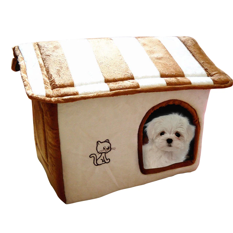 

Exploding Kittens Cat'S House Pet Dog Bed Warming Dog House Puppy Bed Removable Kennel Pet Cat Mats Dog House Outdoor ATB-177