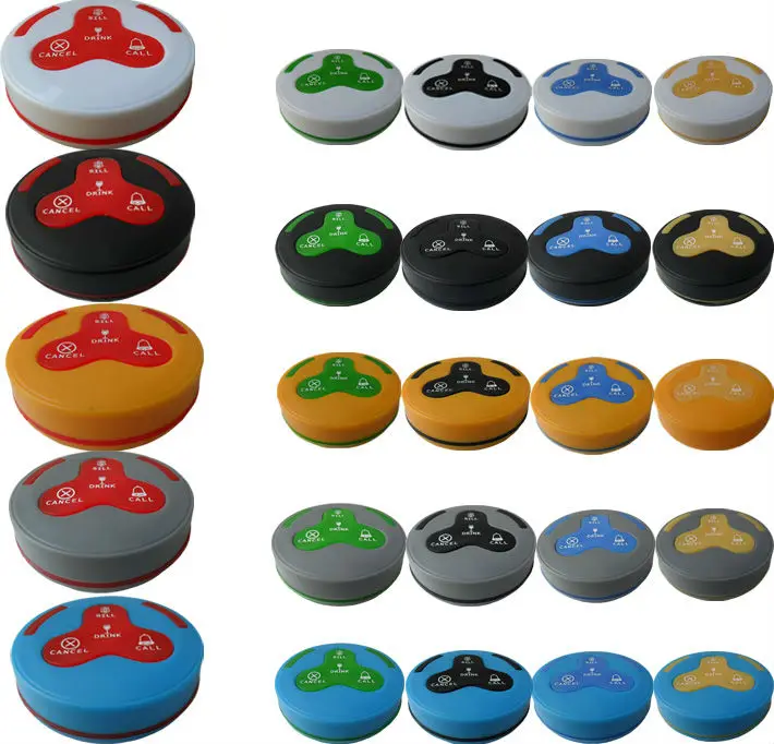 Wireless Waiter Call System Disaster Communication Equipment 1 Set Including 3pcs Watch Pager Y-650 And 11pcs K-H4 Call Button Wireless Waiter Call System Disaster Communication Equipment 1 Set Including 3pcs Watch Pager Y-650 And 11pcs K-H4 Call Button