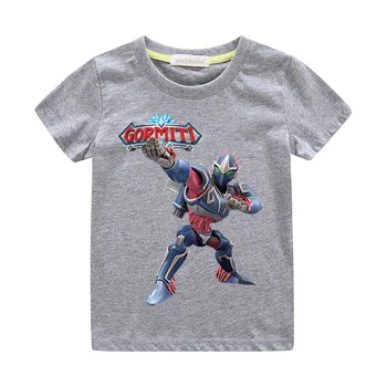 

Kids Casual T-shirts Cartoon Gormiti Games Tees Top Costume Children Summer Clothing Boys Girls Solid Tshirts Clothes Baby ZA009