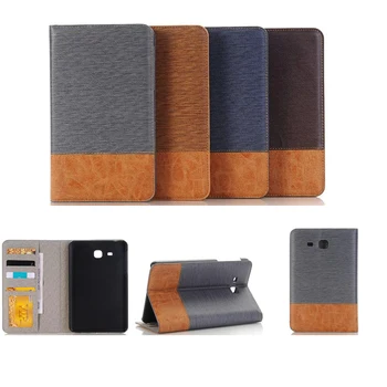 

2016 high quality Patchwork PU leather case for samsung galaxy tab A6 7'' T280 T285 SM-T280 SM-T285 cover case