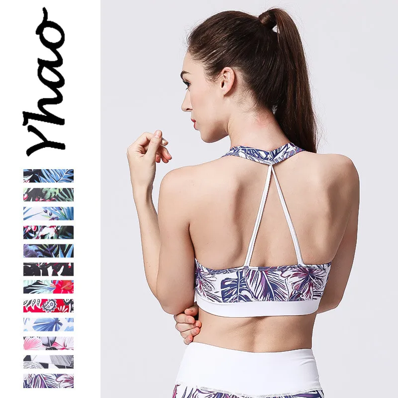 

[12Colour/4size] Professional Women Sports Bra Absorb Sweat Top Yoga Fitness Running Bra Women Seamless Padded Vest Tanks