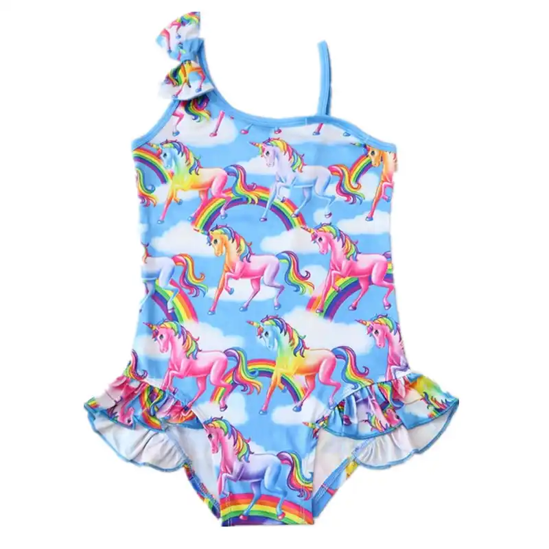 unicorn bathing suit 3t