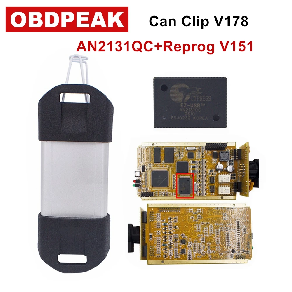 

2018 For Renault CYPERSS AN2131QC Full Chip SYPRESS AN2131QC Reprog V151 OBDII Diagnostic Interface For Renault 1998-2017
