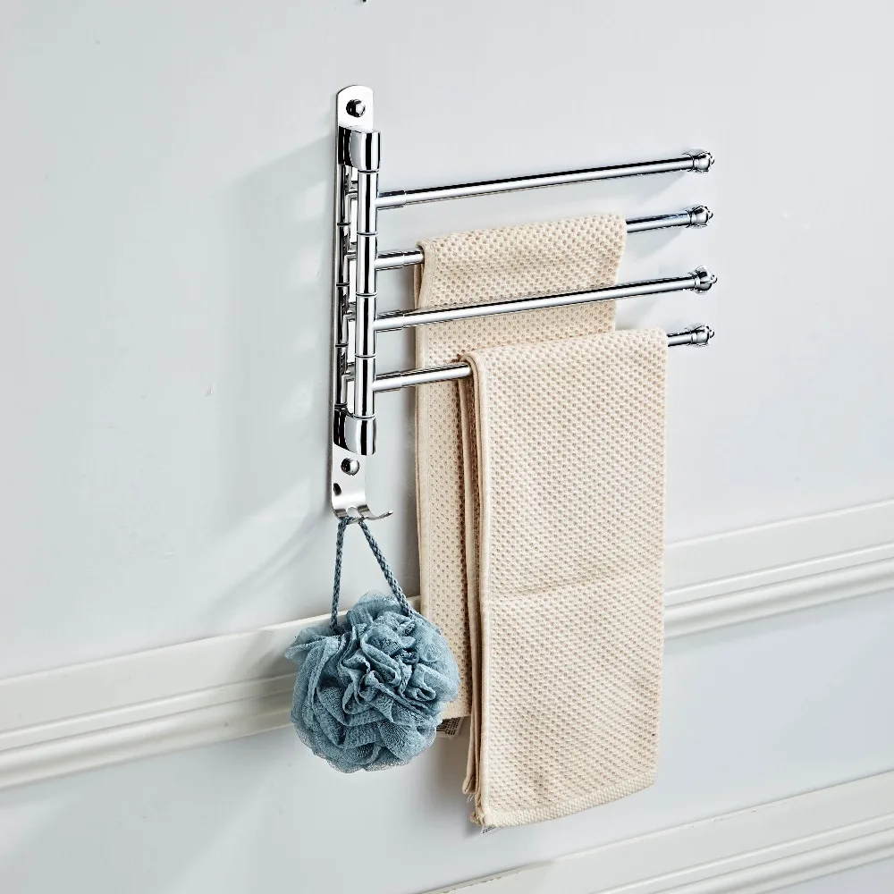 Stainless steel black bathroom towel bars rotating wall mounted towel racks bathroom towel hanger holder swivel porte serviette Stainless steel black bathroom towel bars rotating wall mounted towel racks bathroom towel hanger holder swivel porte serviette