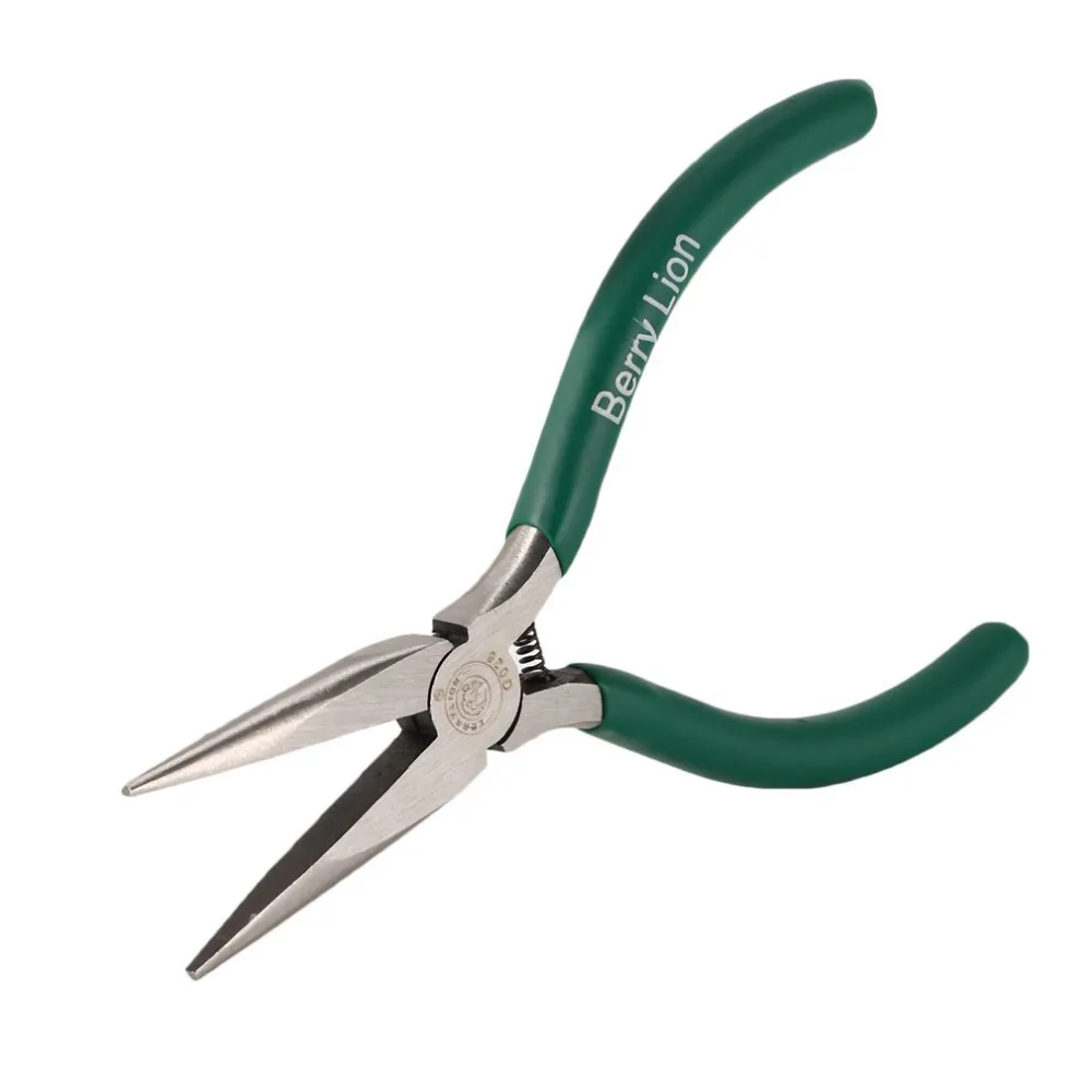 BERRYLION G085 5 externa curva alicates larga aguja curvada Mini Reparación de mano DIY herramienta de precisión artesanal de Pinzas