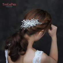 YouLaPan HP42 свадебная тиара жемчуг свадебная прическа Аксессуары свадебные гребни Свадебные украшения для волос Свадебная расческа для волос