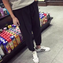 Большие размеры мужские брюки свободные покупки Ретро плюс удобрения повседневные ноги шаровары брюки/M-5XL