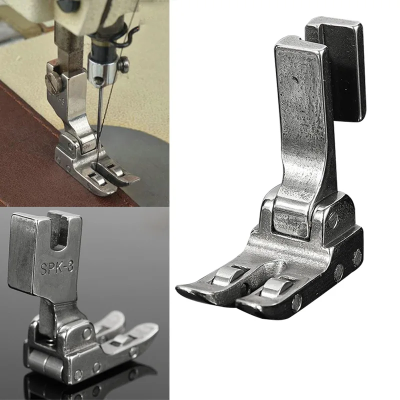 

Stainless Steel Industrial Sewing Machine Roller Presser Foot SPK-3 with Bearing All Steel Presser Foot Leather Coated Fabric