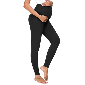 

Spring Maternity Leggings Pregnant Pants Clothes High Waist Adjustable Belt Modal Pregnancy Trousers H504