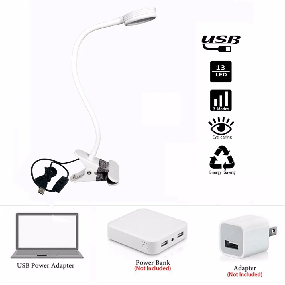 2-LED-Desk-Lamp-with-Clip-3W-Flexible-LED-Reading-Lamp-USB-Power-Supply-LED-Book-Lamp