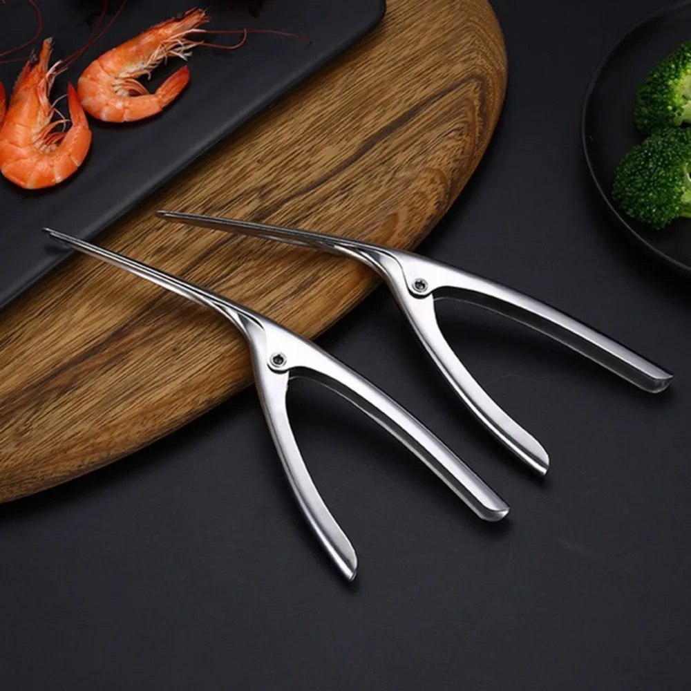 

Portable Stainless Steel Peelers Shrimp Shell Appliance Deveiner Platic Shrimp Creative Kitchen Tools Remover One Piece Shell