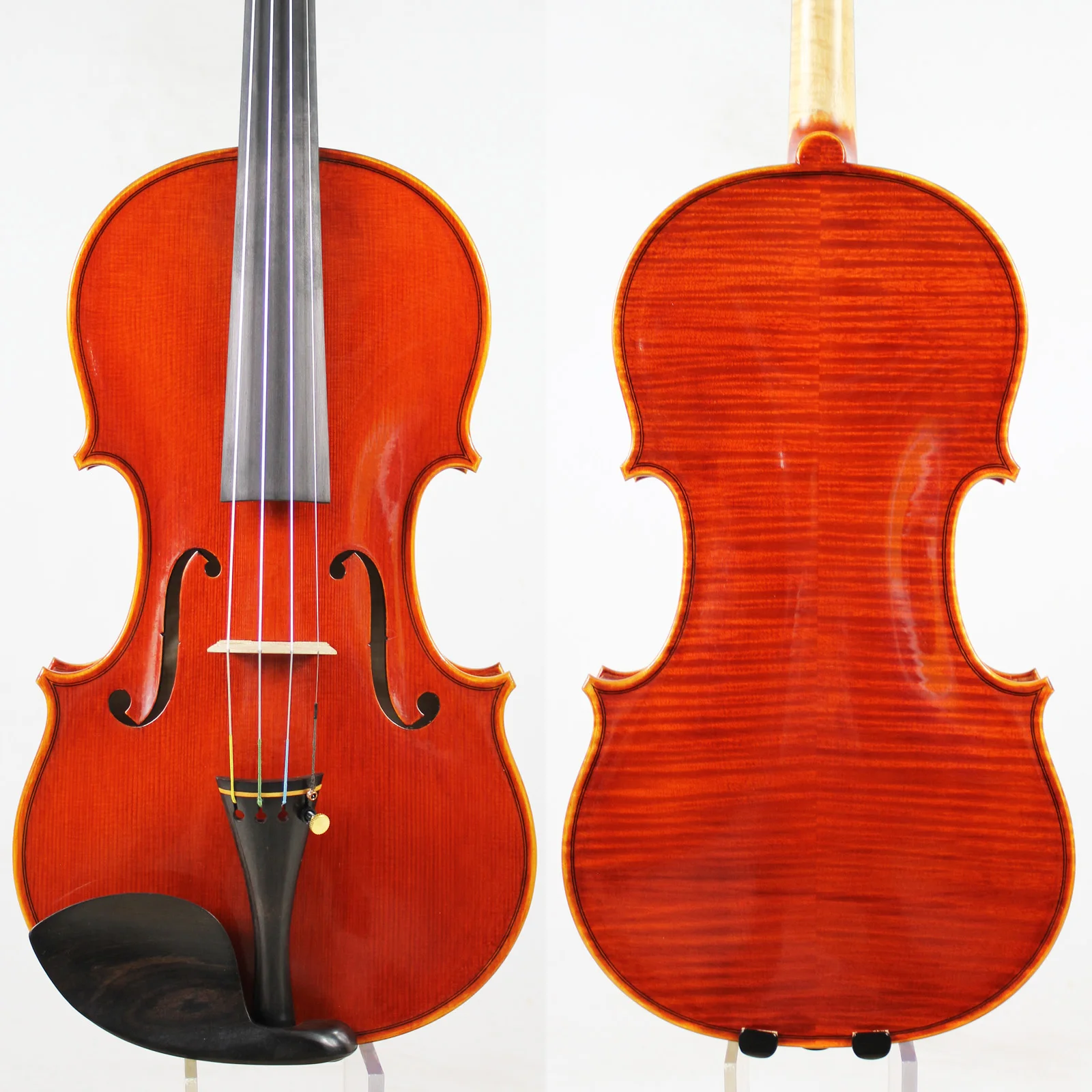 

Master Violin!European wood! Antonio Stradivari Copy! Strong and Deep Tone!Free Shipping!AUBERT Bridge!Dominant 135B Strings