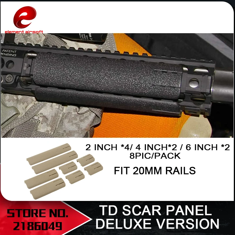 

Element Airsoft RIS Picatinny Weaver Rail Cover TD SCAR Panel Deluxe Version Accessories Mount Weaver EX339